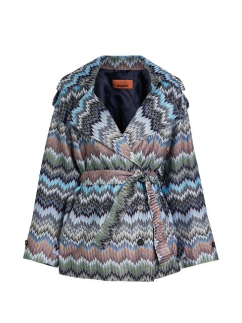 Missoni zigzag belted jacket