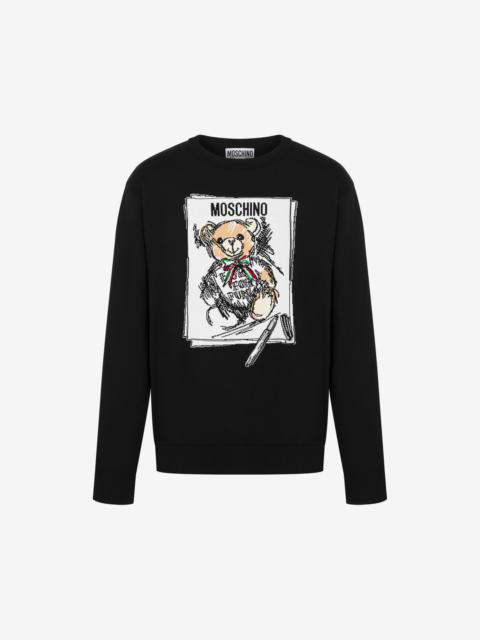 Moschino COTTON PULLOVER TEDDY BEAR