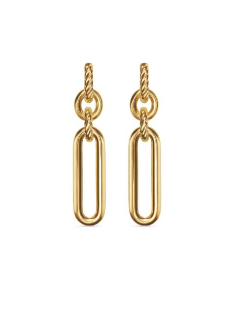 DAVID YURMAN Women's Lexington Double Link Drop Earrings in 18K Yellow Gold, 53.5MM - Gold
