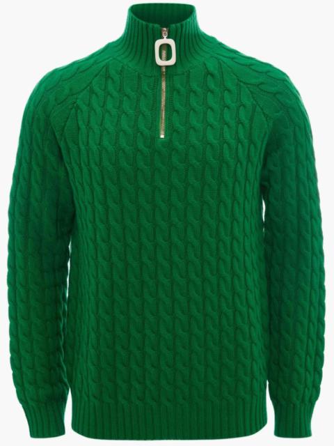 JW Anderson Henley cable-knit jumper