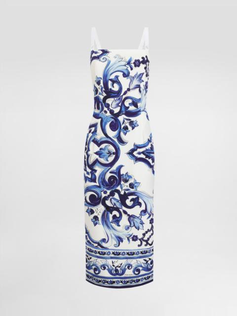 Dolce & Gabbana Majolica-print silk dress