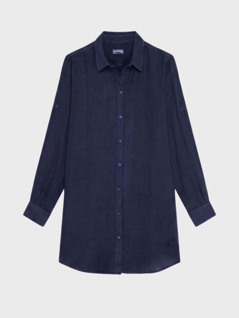 Vilebrequin WOMEN LINEN SHIRT DRESS SOLID