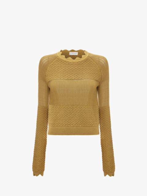 Long Sleeve Jumper In Olive