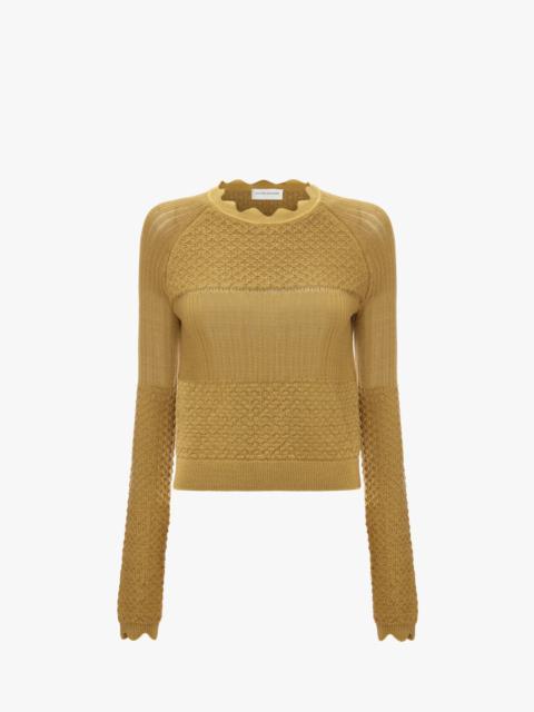 Victoria Beckham Long Sleeve Jumper In Olive