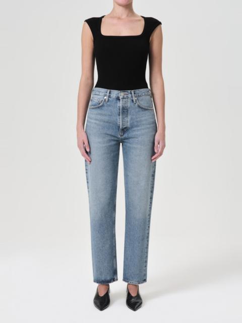 AGOLDE 90'S PINCH WAIST HIGH RISE STRAIGHT IN NAVIGATE