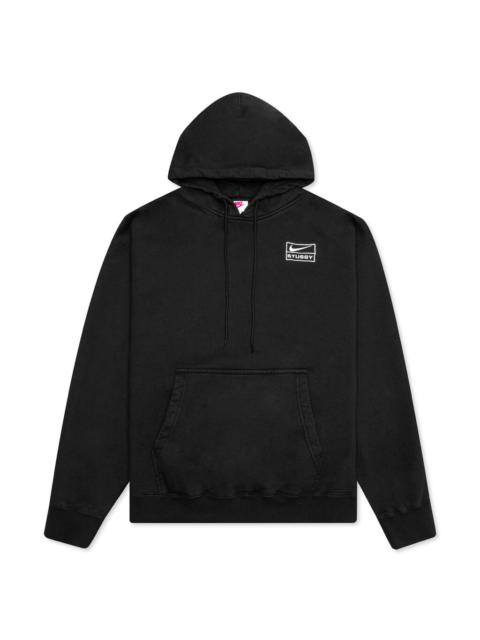 Nike NIKE X STÜSSY STONE WASHED PULLOVER HOODIE - BLACK