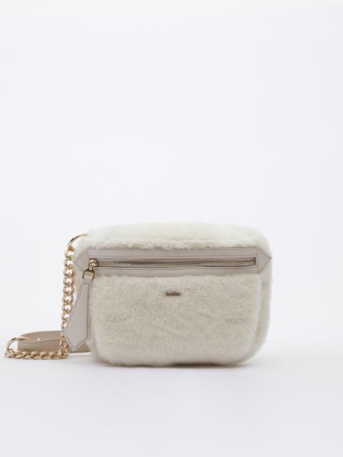 Max Mara NEWBAN1 Teddy fabric belt bag