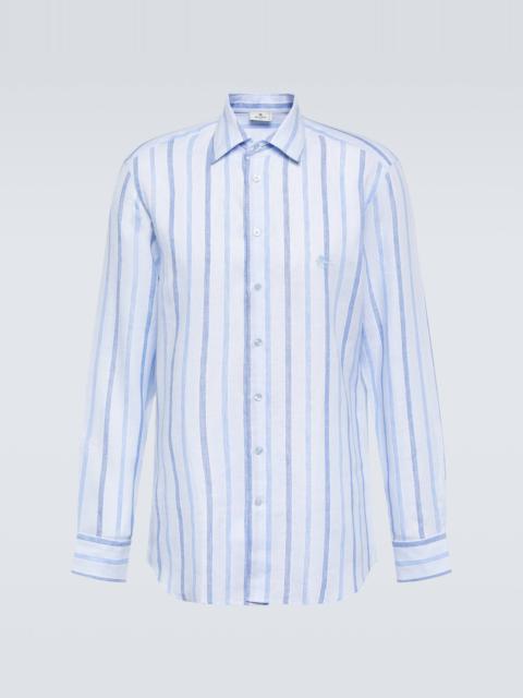 Etro Striped linen shirt