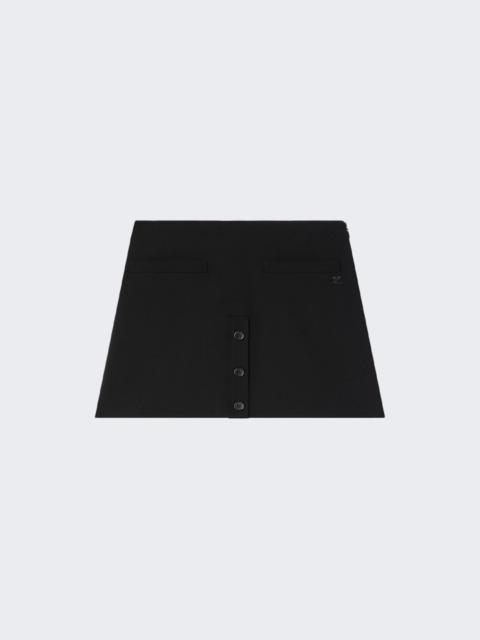 courrèges Heritage Buttoned Mini Skirt Black