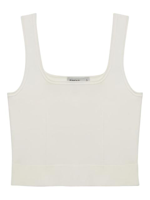 SIMKHAI Ramaina square-neck ribbed tank top