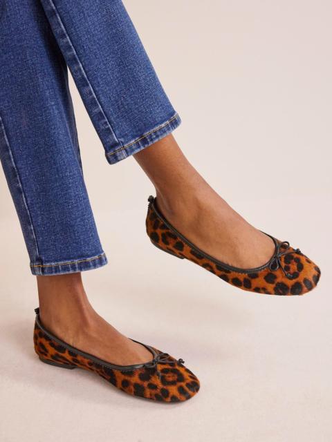 BODEN Kitty Flexi Sole Ballet Flats-Leopard