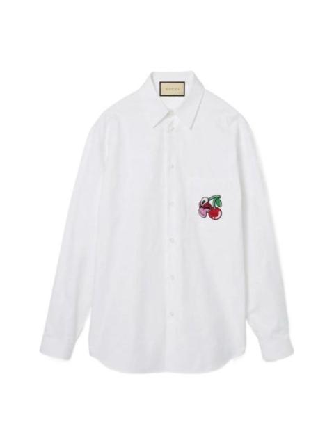 GUCCI Gucci Maxi GG Oxford Cotton Shirt 'White' 782498-ZAQH1-9692