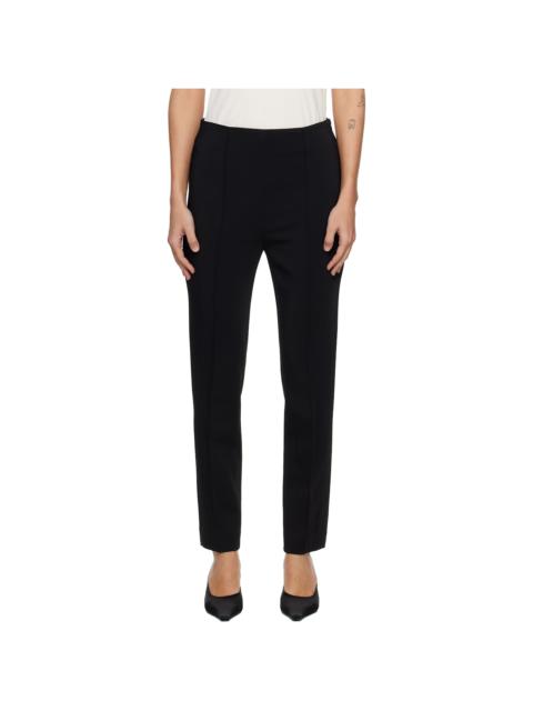 RÓHE Black Cigarette Leg Trousers