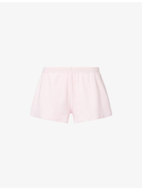 SKIMS Loose-Fit Ribbed Cotton Shorts