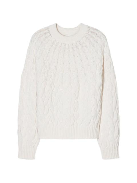 CLOSED crew-neck cable-knit sweater