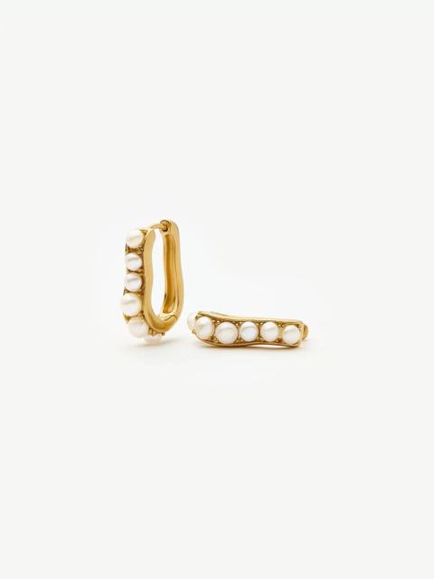 MISSOMA Pearl Wave Small Hoop Earrings