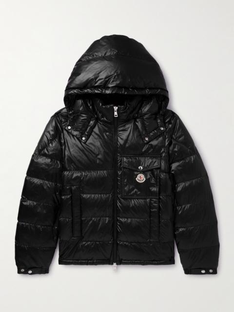 Moncler Wollaston Logo-Appliquéd Quilted Shell Hooded Down Jacket