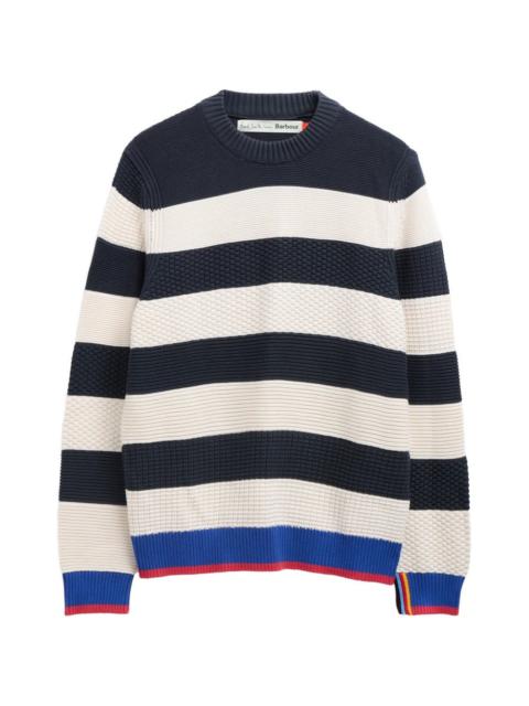 Barbour x Paul Smith striped textured sweater
