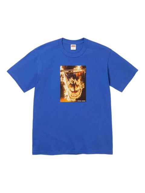 Supreme Supreme x Spitfire SS26 Flag T-Shirt 'Blue' SUP-SS26-336-BLU