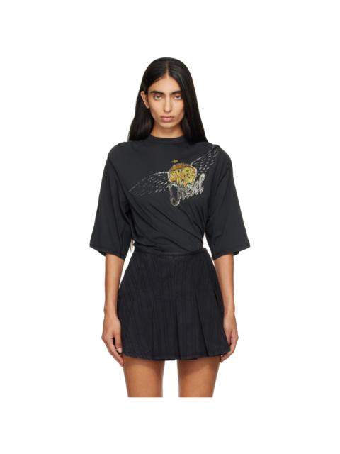 Diesel Black Concert Graphics Bodysuit