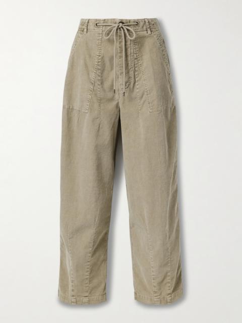 JAMES PERSE Cotton-blend Corduroy Barrel-leg Pants