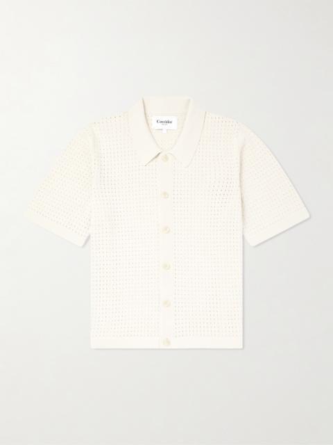 Corridor Pointelle-Knit Organic Cotton Shirt
