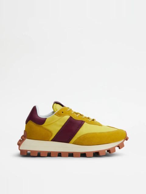 Tod's SNEAKERS TOD'S 1T IN SUEDE AND FABRIC - YELLOW