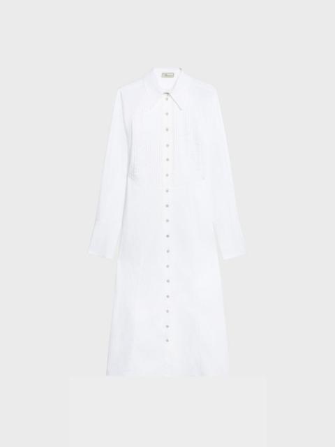 POPLIN SHIRT DRESS WITH BELT
