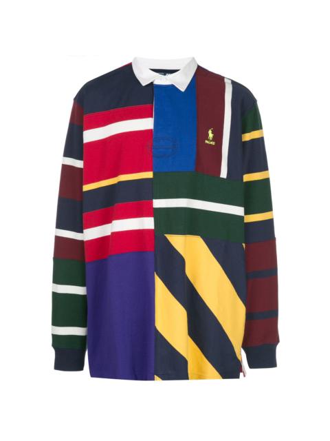 PALACE x Polo Ralph Lauren pieced rugby shirt