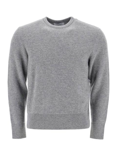 WOOL PIQUÉ CREWNECK PULLOVER