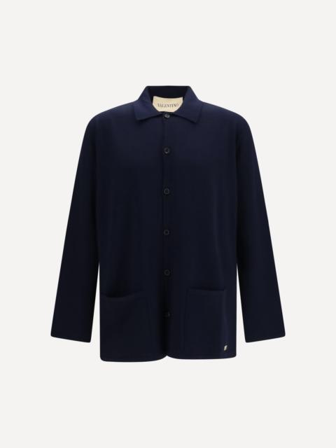Valentino Wool Cardigan with VLogo