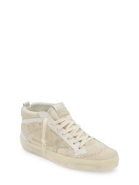 Mid Star Leather Sneaker with Genuine Shearling Trim