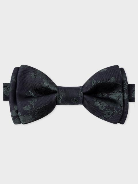 Paul Smith Black Silk Floral Bow Tie