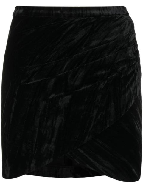 Zadig & Voltaire Judelle crushed velvet miniskirt