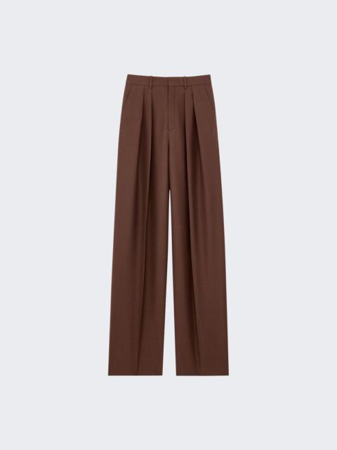 SAINT LAURENT Wide Leg Pants Chocolat
