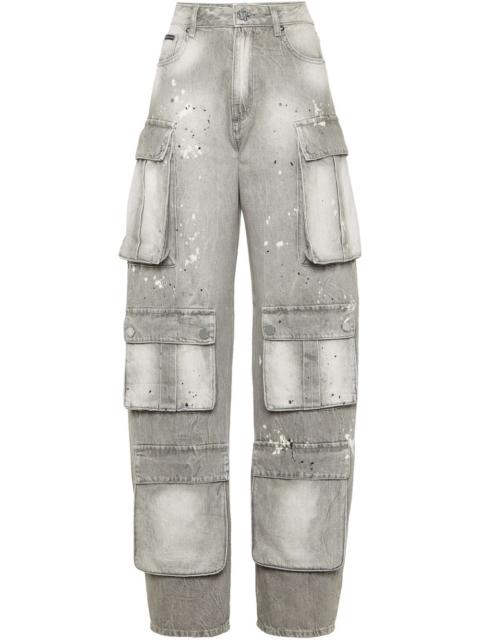 PHILIPP PLEIN cargo-pocket jeans