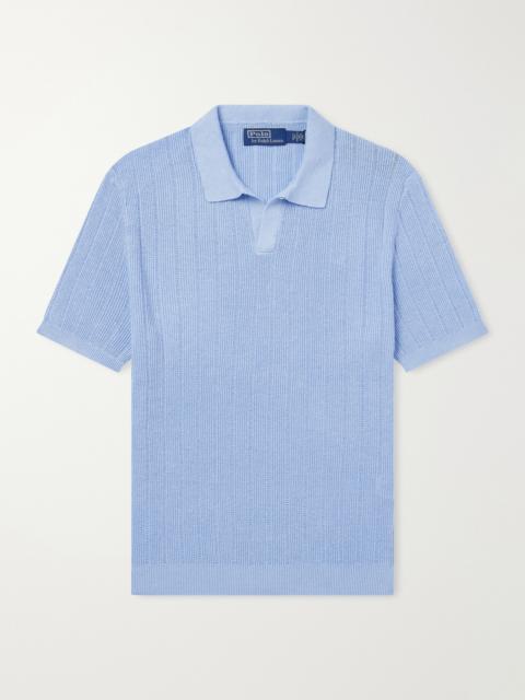 Polo Ralph Lauren Ribbed Linen Polo Shirt