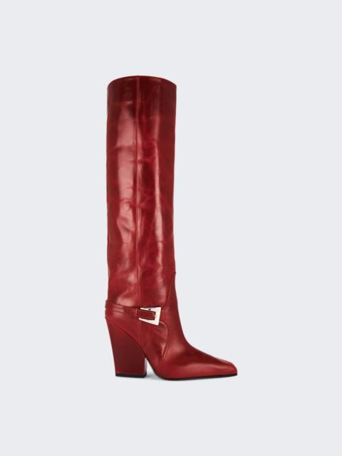 PARIS TEXAS Jane Buckle Boot Red