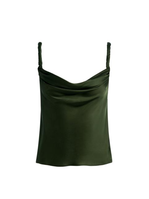 Alice + Olivia MONIQUE TWIST STRAP TANK
