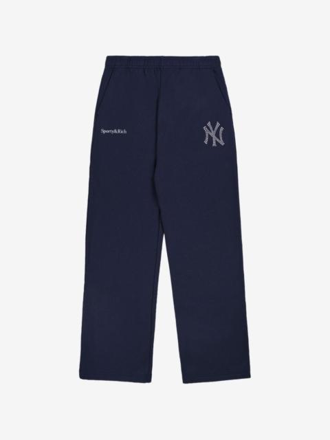 Sporty & Rich x Yankees Krystal track pants