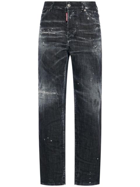 DSQUARED2 Boston high rise straight jeans