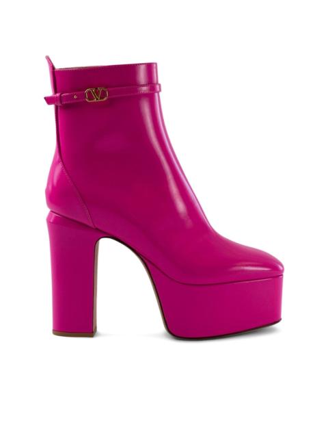 Valentino 120mm platform buckle boots