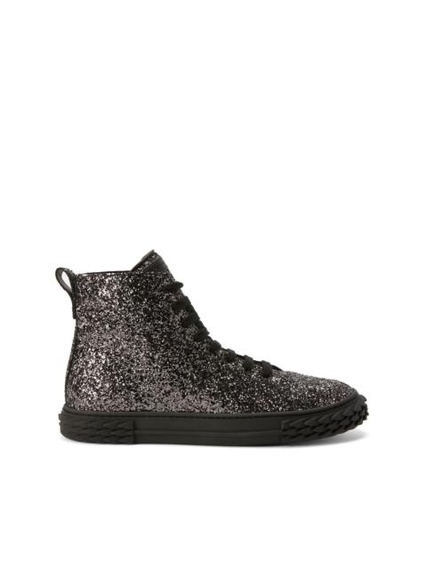 Giuseppe Zanotti Ecoblabber glitter high-top sneakers