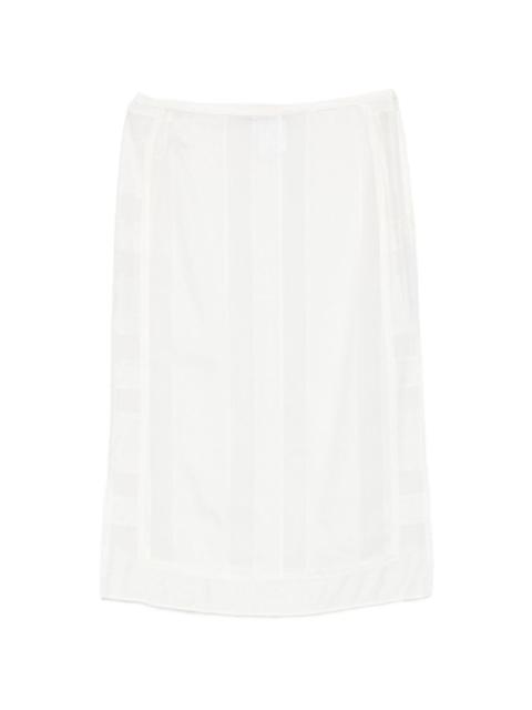 LOW CLASSIC layered midi skirt