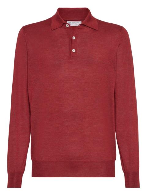Brunello Cucinelli long-sleeve polo shirt