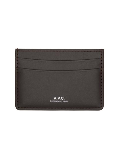 A.P.C. Brown Andre Card Holder