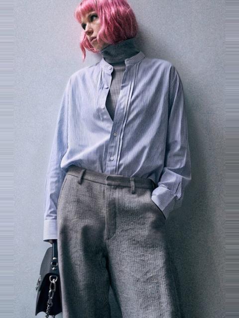 R13 Pleated Front Shirt