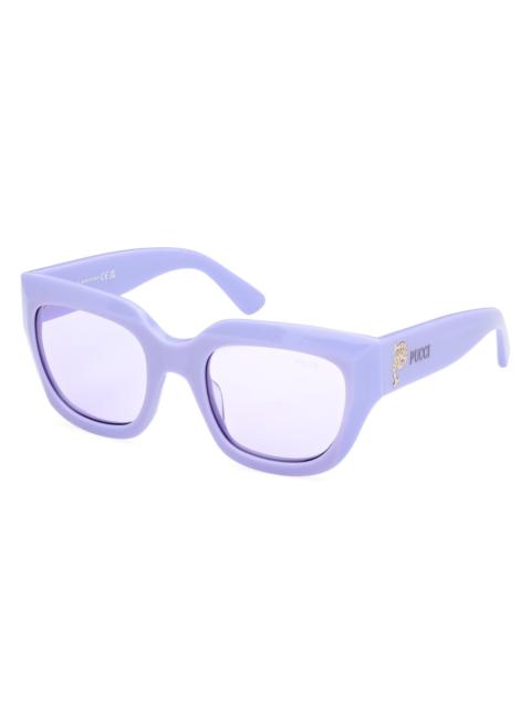 PUCCI Women's Butterfly 51MM Sunglasses - Lilac