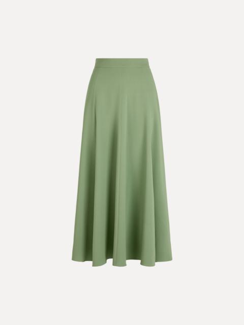 Oscar de la Renta SILK GEORGETTE MIDI SKIRT