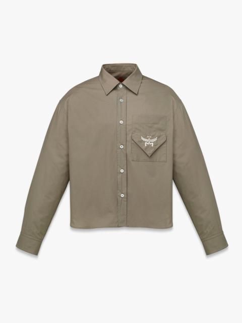 MCM Logo Embroidery Long Sleeve Shirt